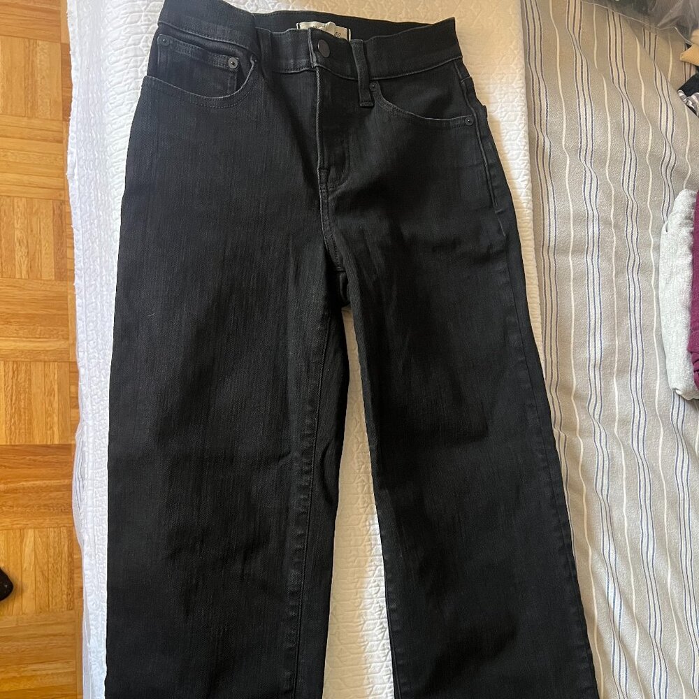 Madewell Black Flare & Wide Leg Jeans